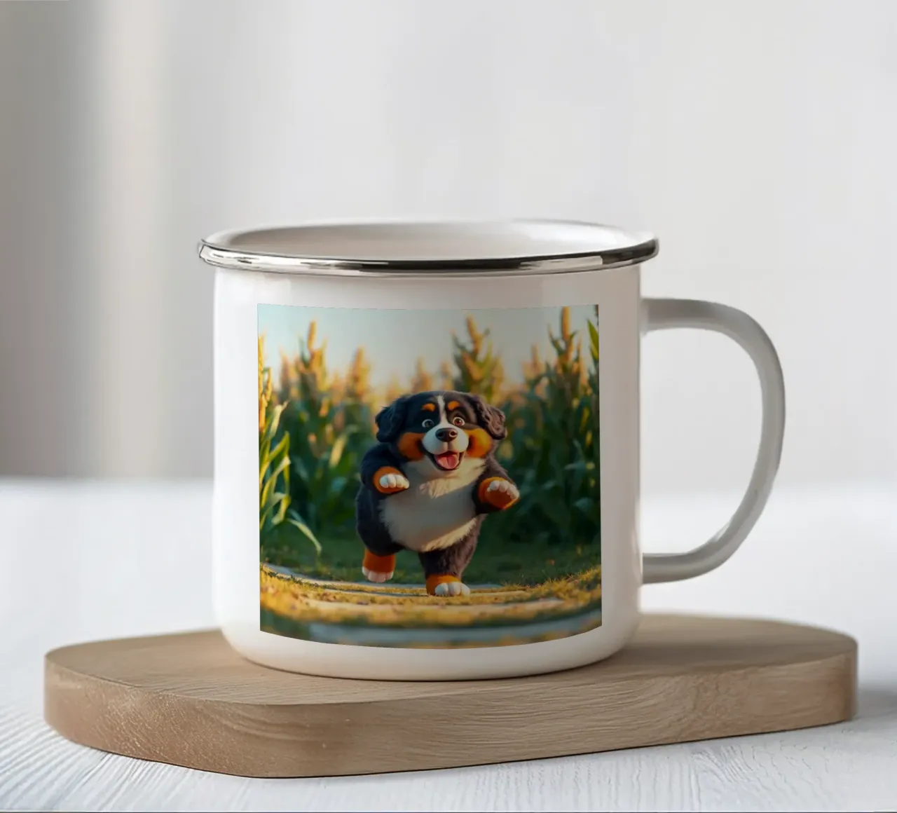 Stile Pixar e ultra-dolce tazza in smalto da Yumis.Beargang.and.Me