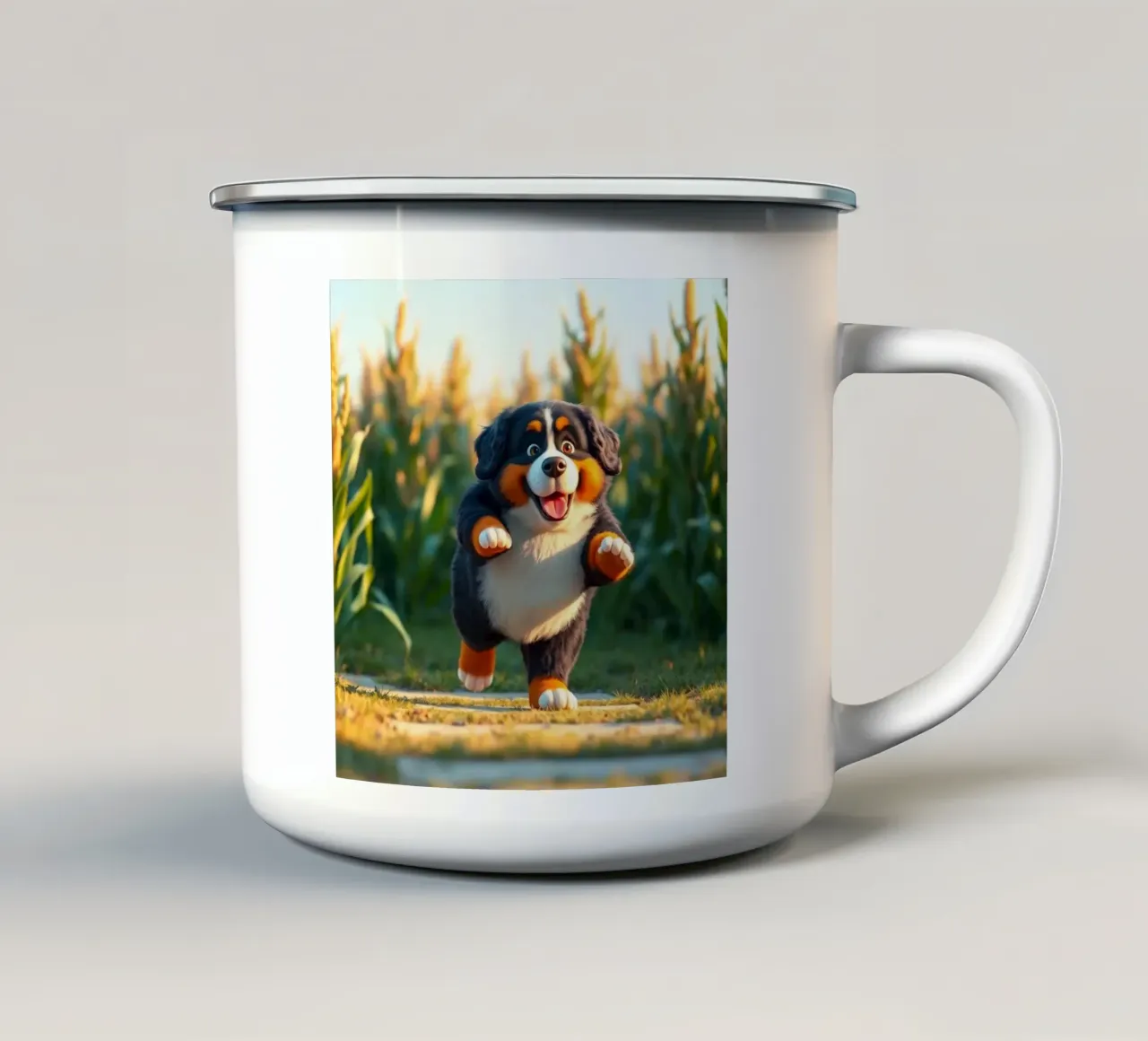 Stile Pixar e ultra-dolce tazza in smalto da Yumis.Beargang.and.Me