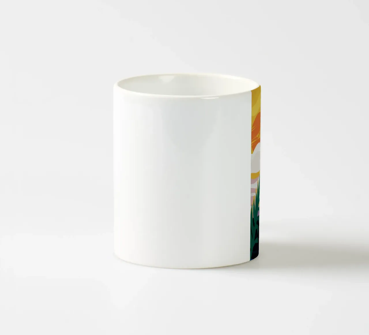 Tramonto delle foglie di palma tazza in ceramica da Jasper Rune