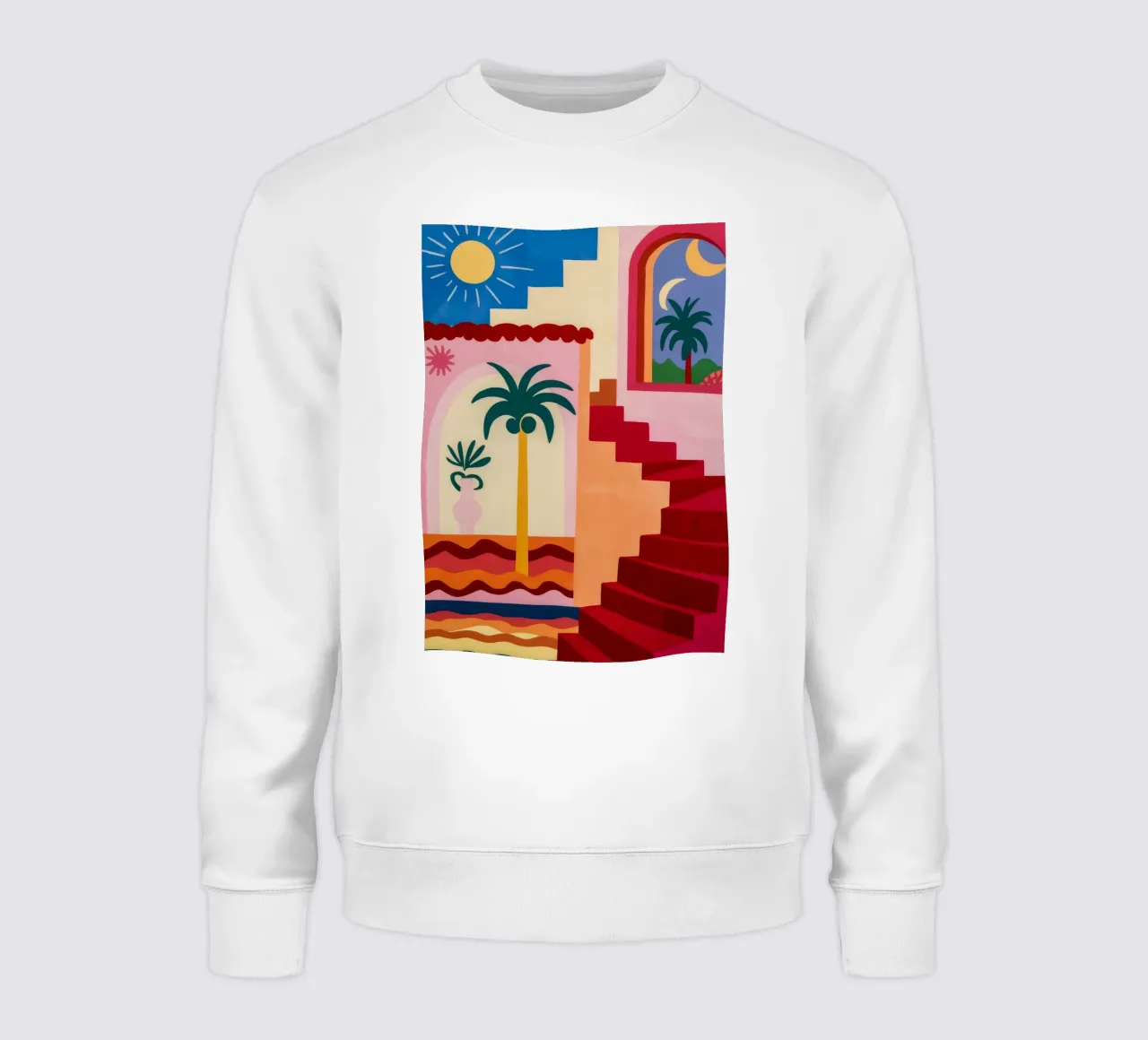 Stairway to Sunshine sweatshirt by Jasper Rune