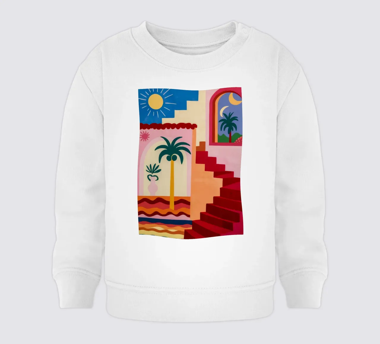 Scala per il sole felpa neonato da Jasper Rune