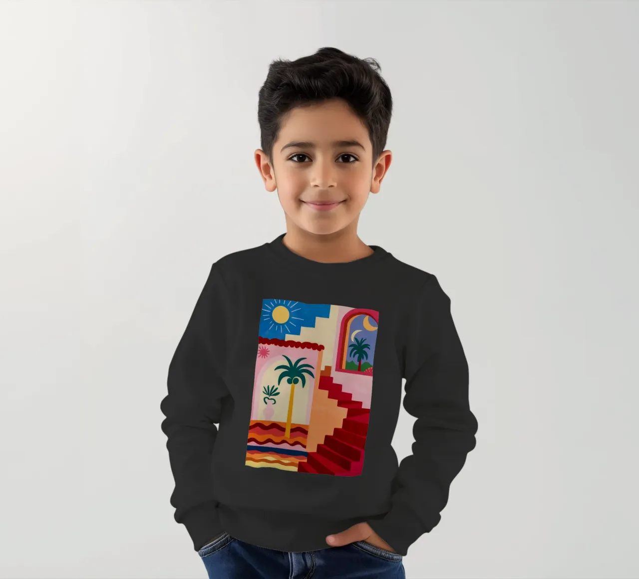 Scala per il sole felpa bambino da Jasper Rune