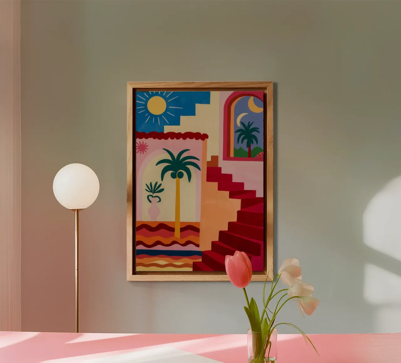 Scala per il sole alluminio dibond da Jasper Rune