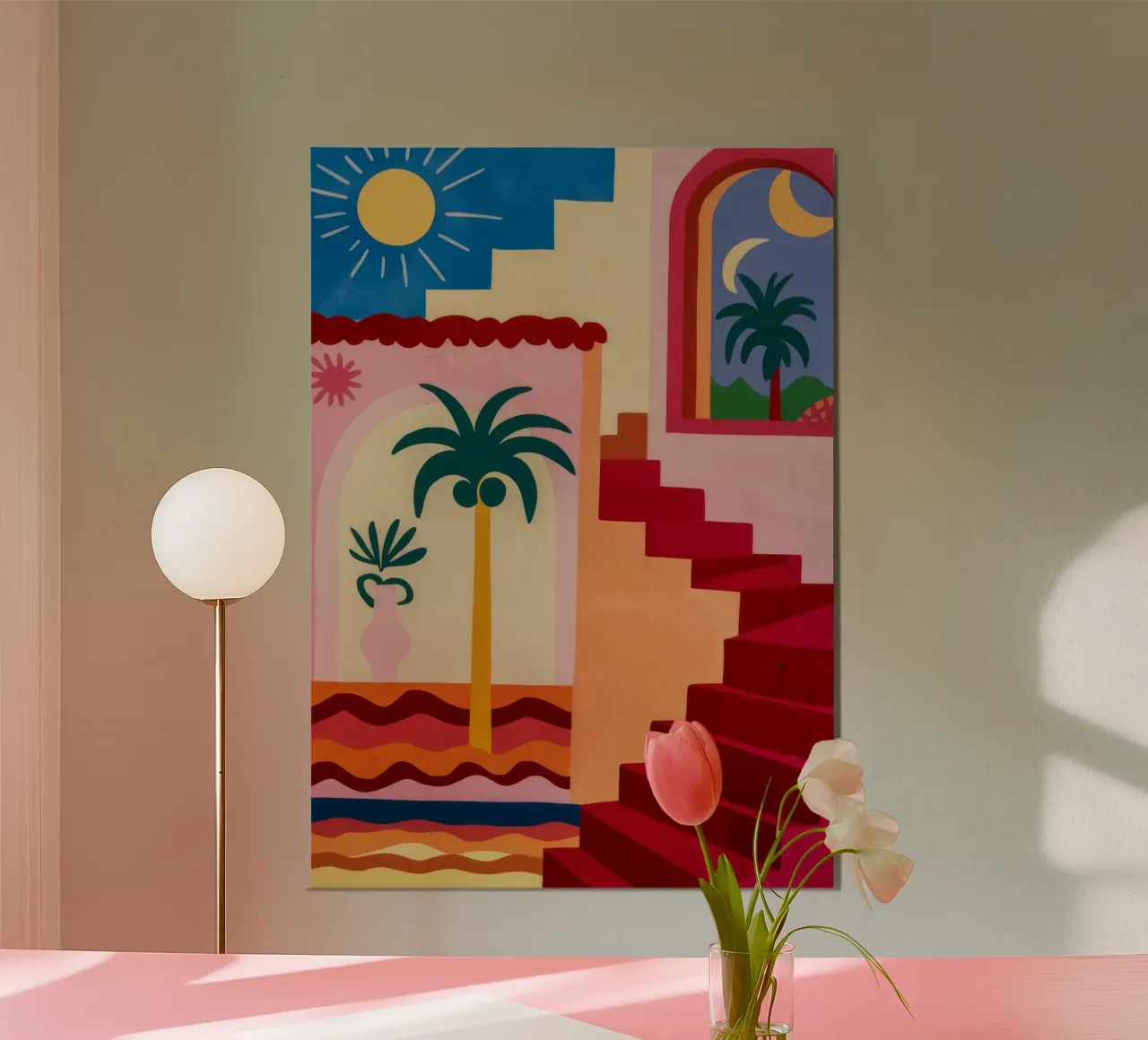 Scala per il sole alluminio dibond da Jasper Rune