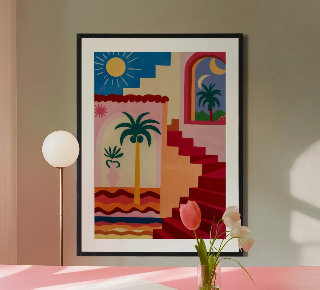 Scala per il sole poster da Jasper Rune