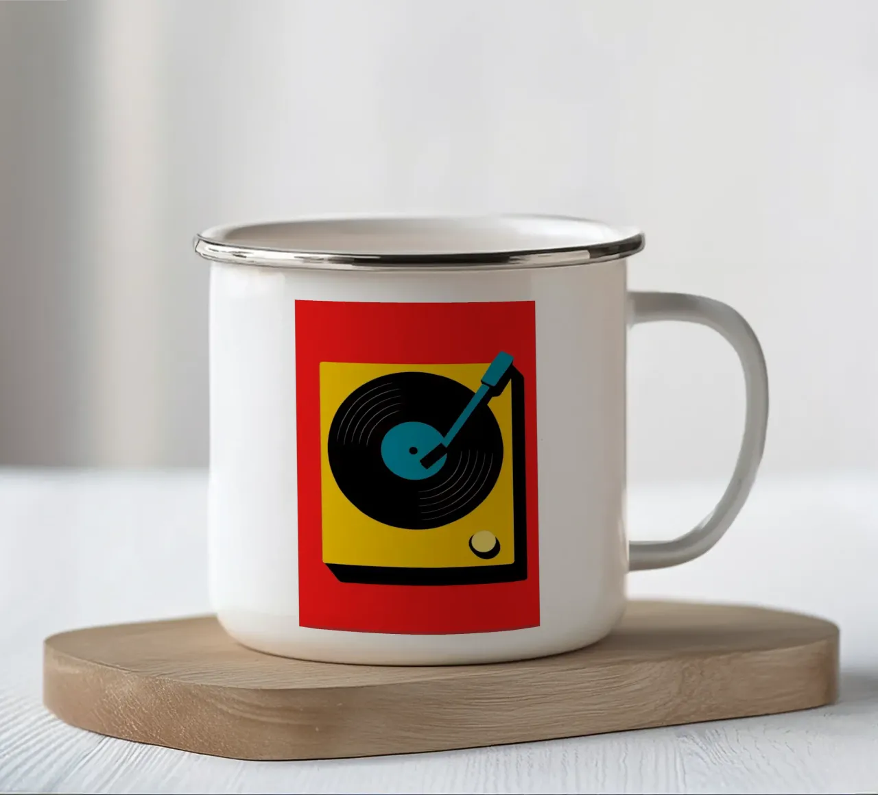 Amore per il giradischi tazza in smalto da SMPLE