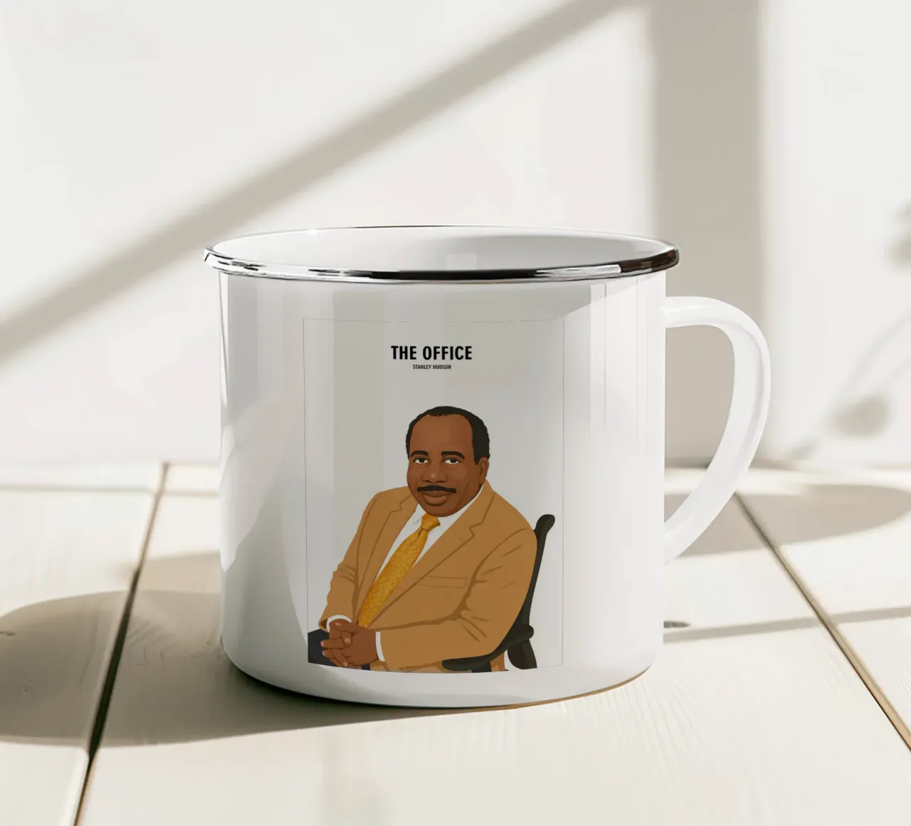 Stanley Hudson The Office tazza in smalto da MoviesArt