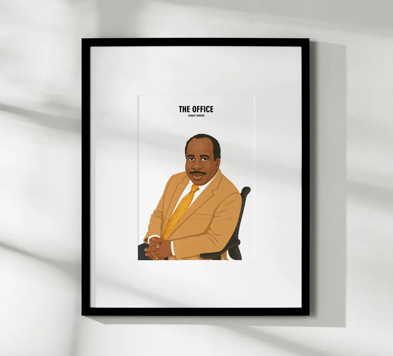 Stanley Hudson The Office poster con telaio in plastica da MoviesArt