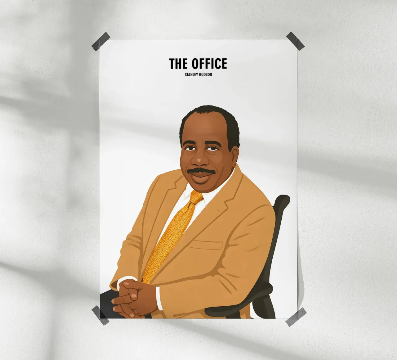 Stanley Hudson The Office poster con telaio in plastica da MoviesArt