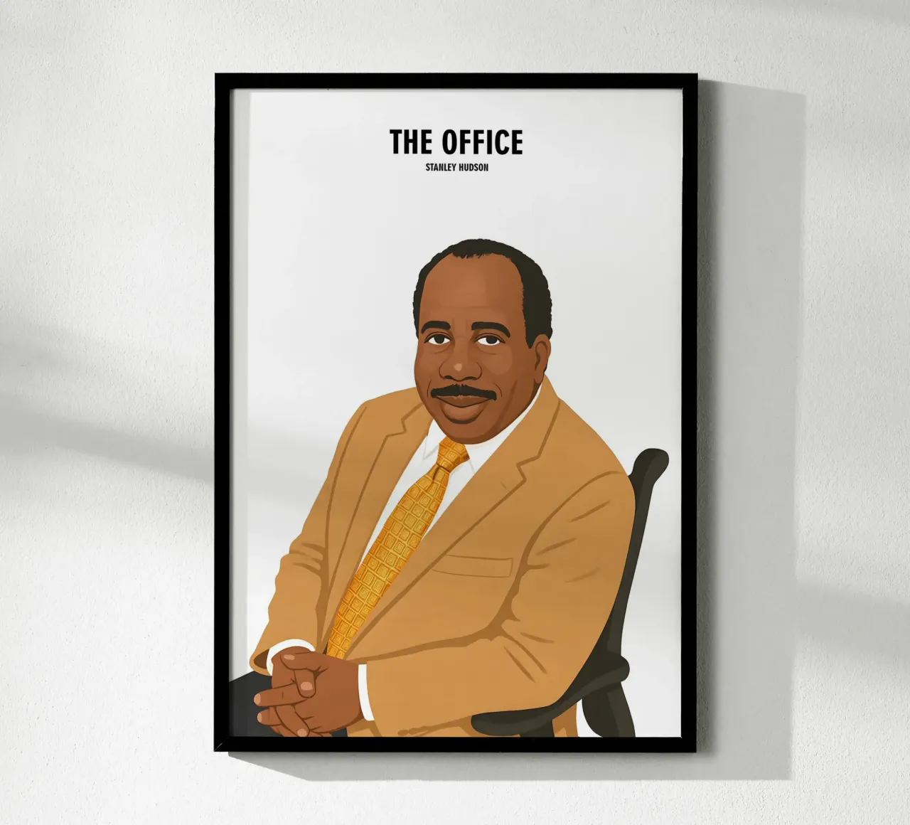 Stanley Hudson The Office poster con telaio in plastica da MoviesArt
