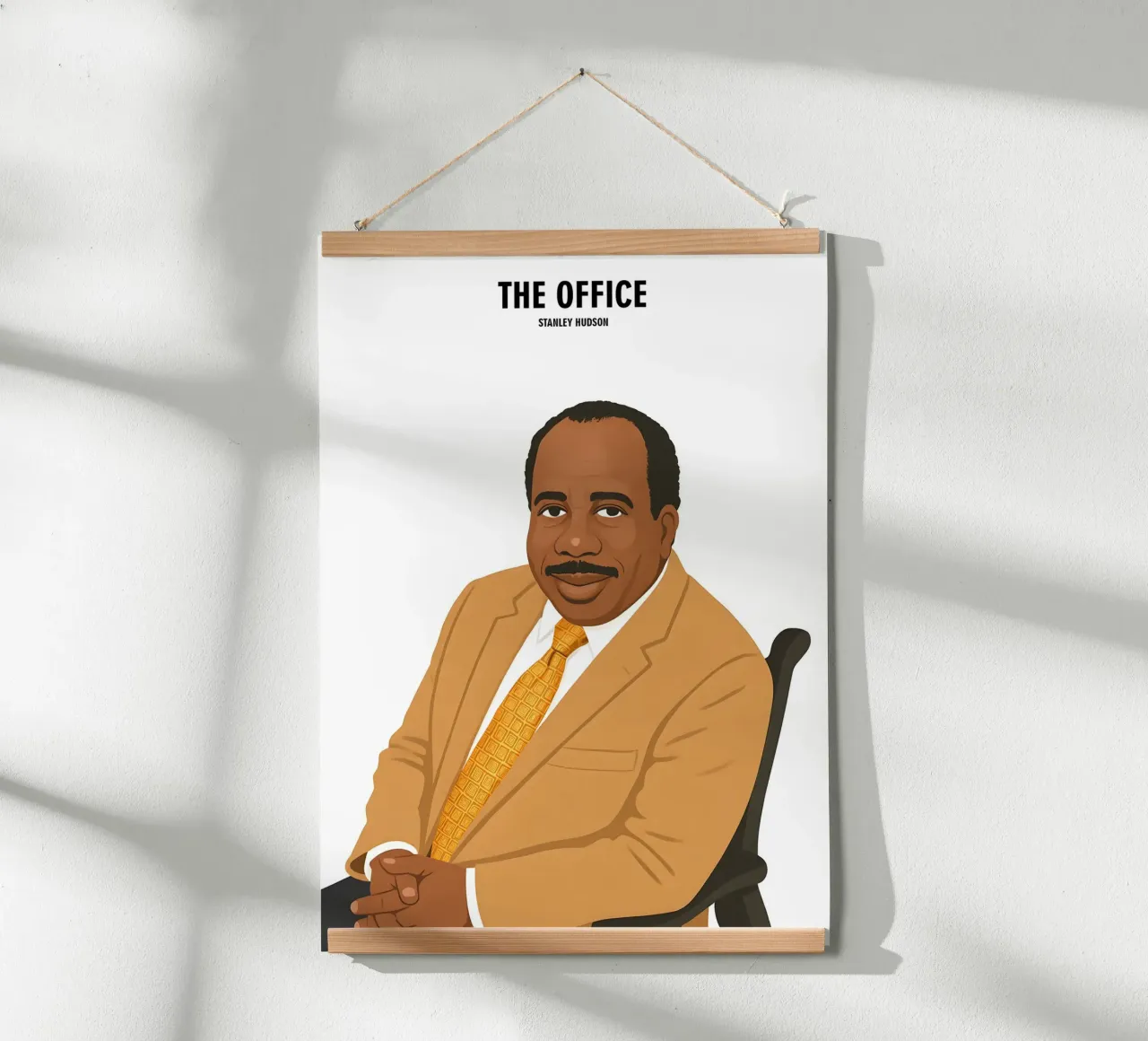 Stanley Hudson The Office poster con telaio in plastica da MoviesArt