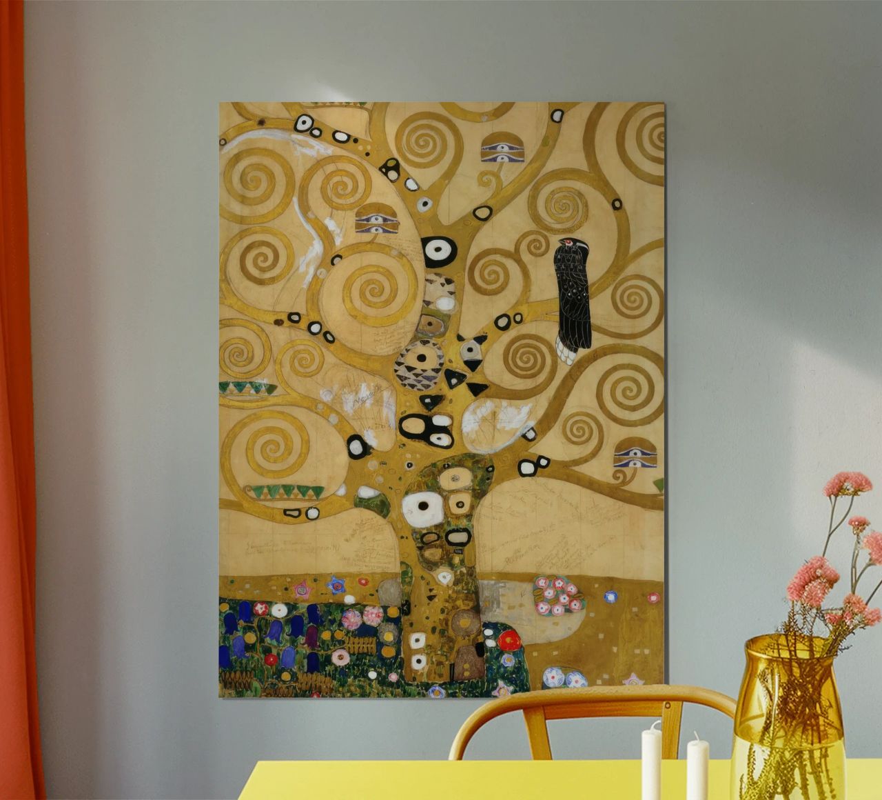Der Lebensbaum Mittelteil (Ausschnitt) - Gustav Klimt Poster von betty hamilton