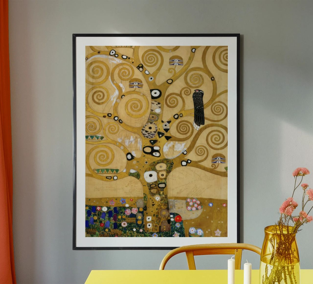 Der Lebensbaum Mittelteil (Ausschnitt) - Gustav Klimt Poster von betty hamilton