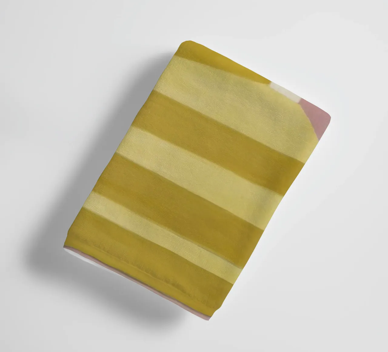 Yellow Stairs Blue Wall towel by Jasper Rune
