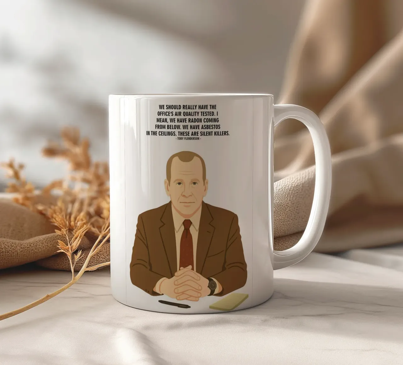 Toby Flenderson The Office quotes tazza in ceramica da MoviesArt