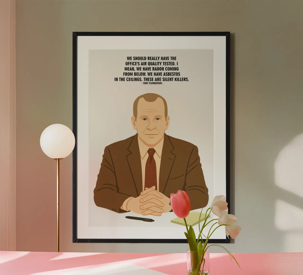Toby Flenderson The Office quotes poster da MoviesArt