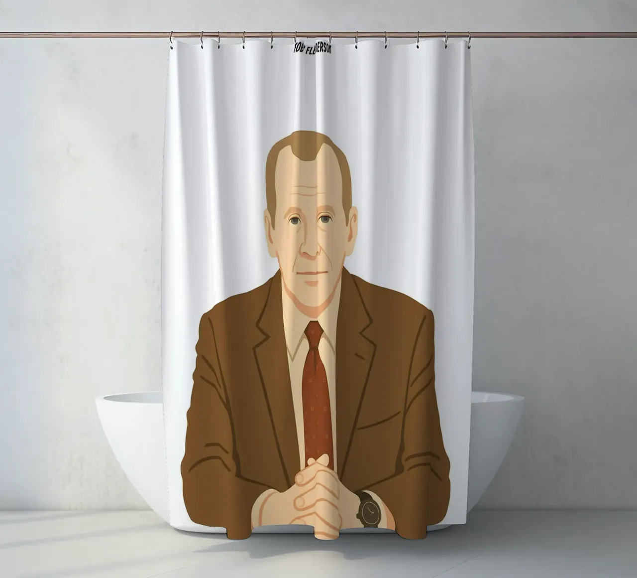 Toby Flenderson The Office Duschvorhang von MoviesArt