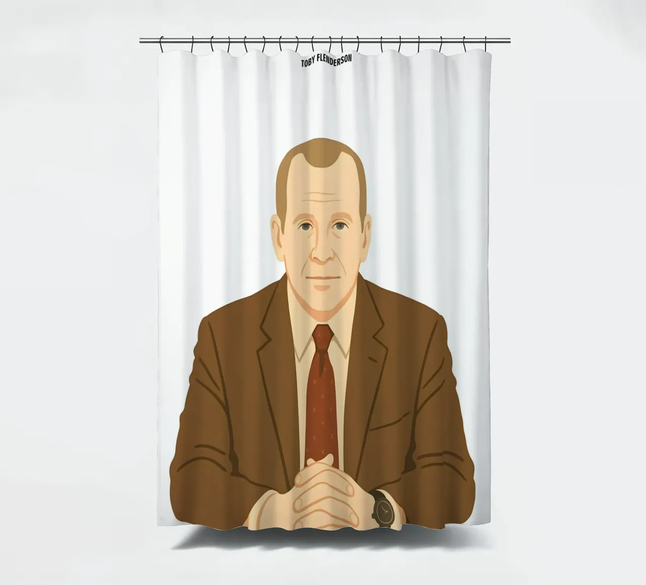 Toby Flenderson The Office Duschvorhang von MoviesArt