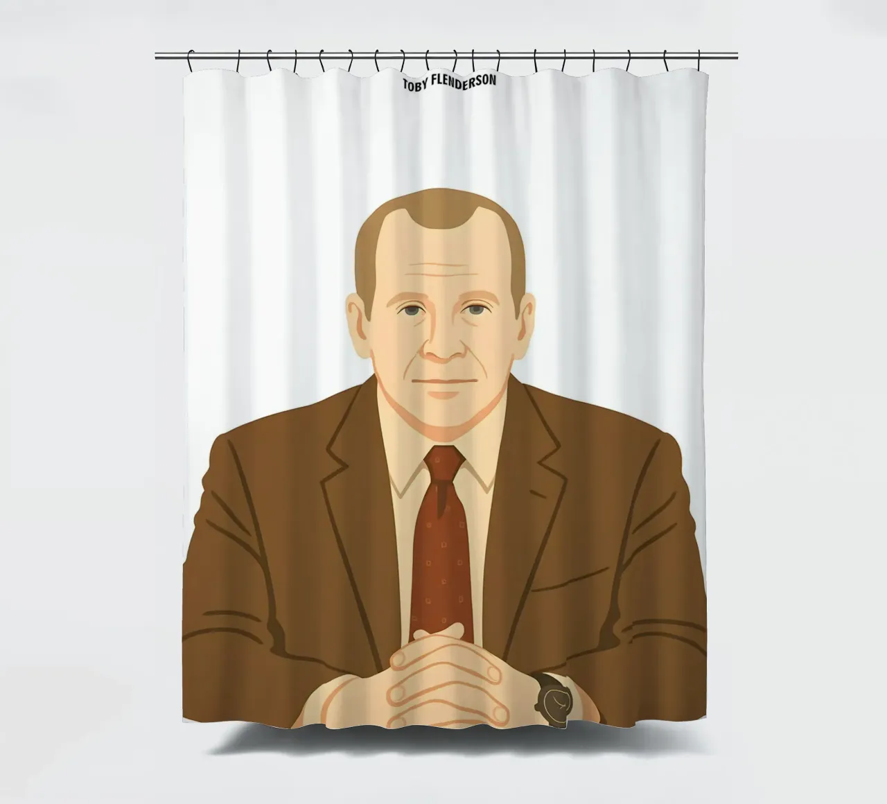 Toby Flenderson The Office Duschvorhang von MoviesArt