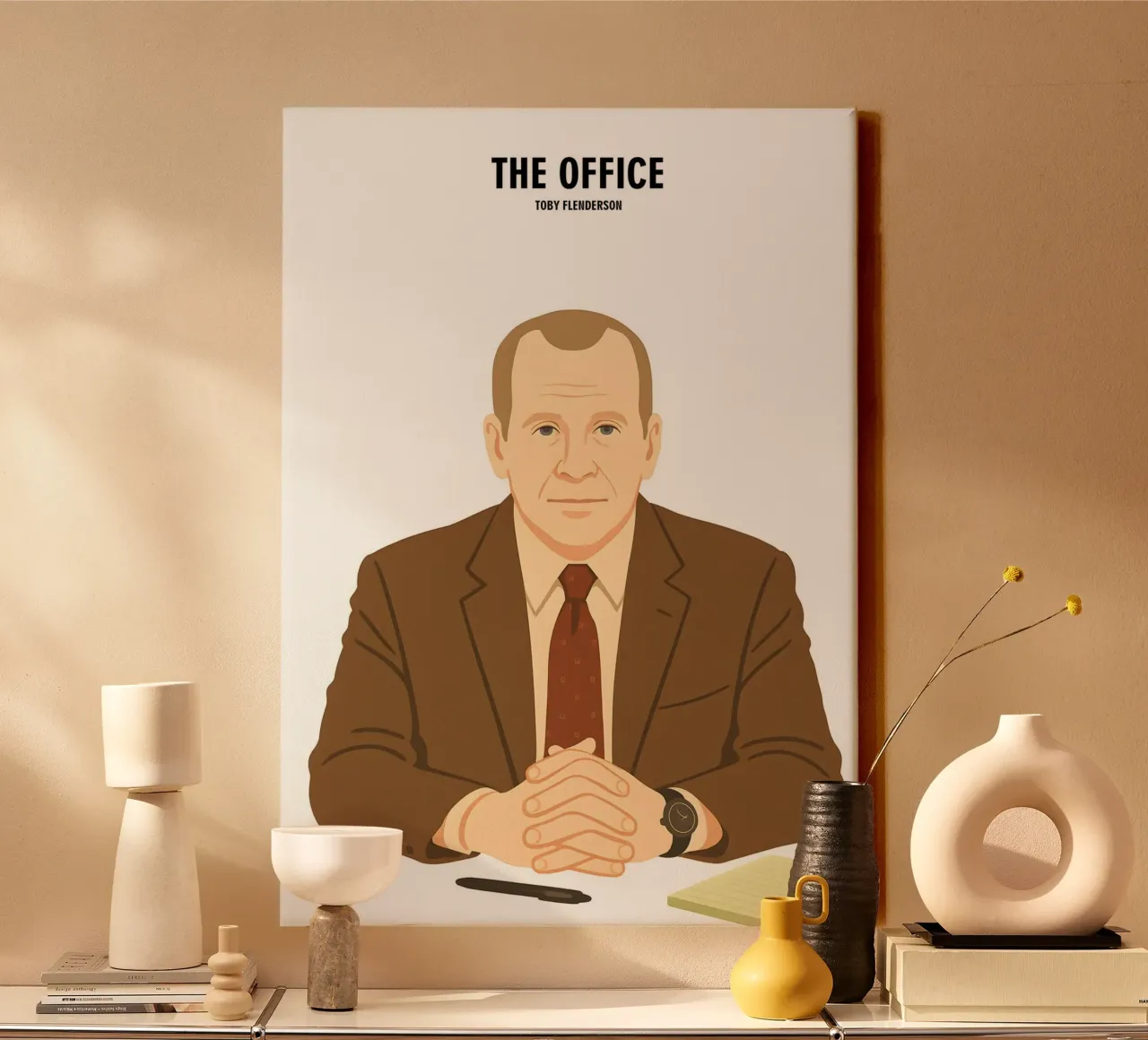 Toby Flenderson The Office tela con Cornice a cassetta da MoviesArt