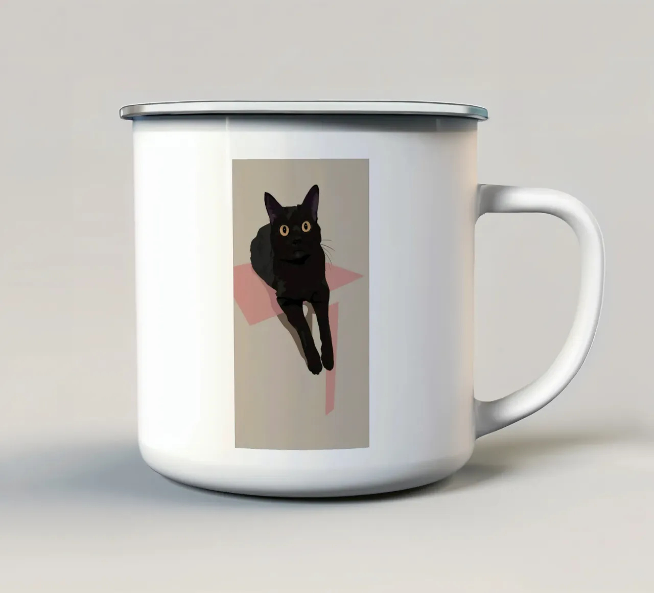 Elegant Void Repose enamel mug by Stone Patina