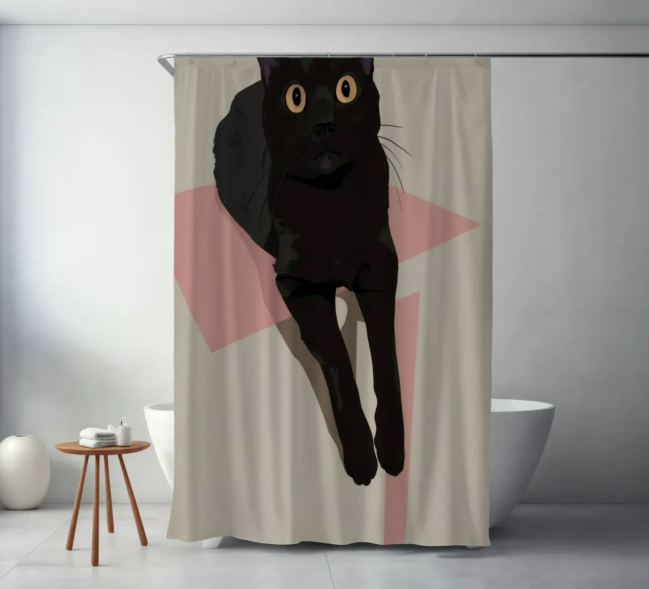 Elegant Void Repose shower curtain by Stone Patina