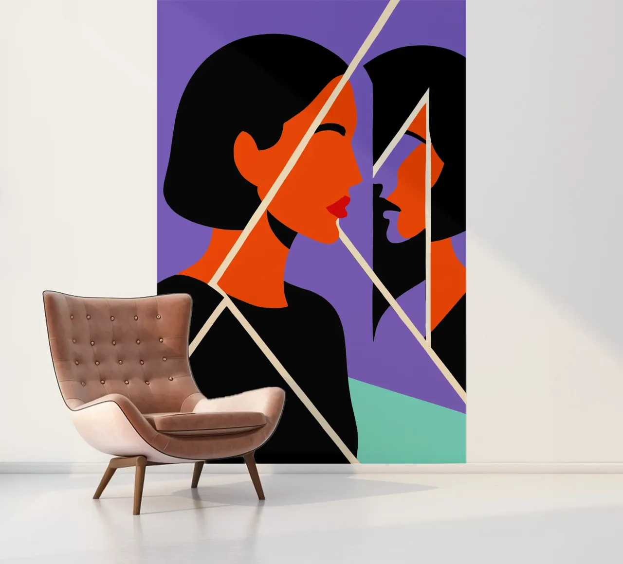 Reflected Truth fotobehang van SMPLE