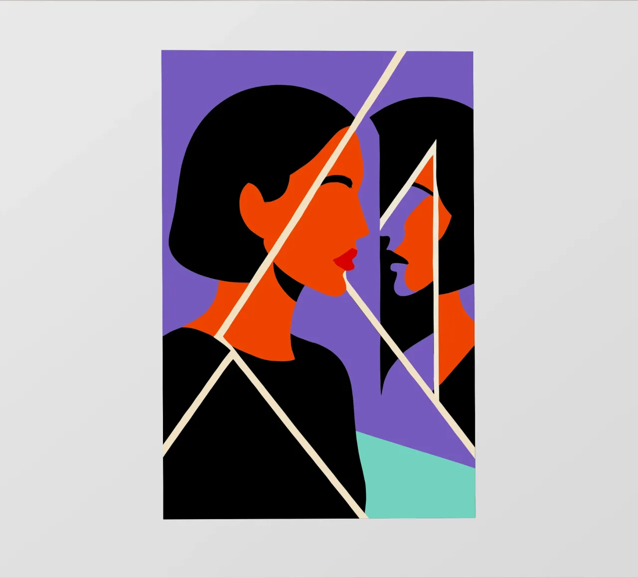 Reflected Truth fotobehang van SMPLE