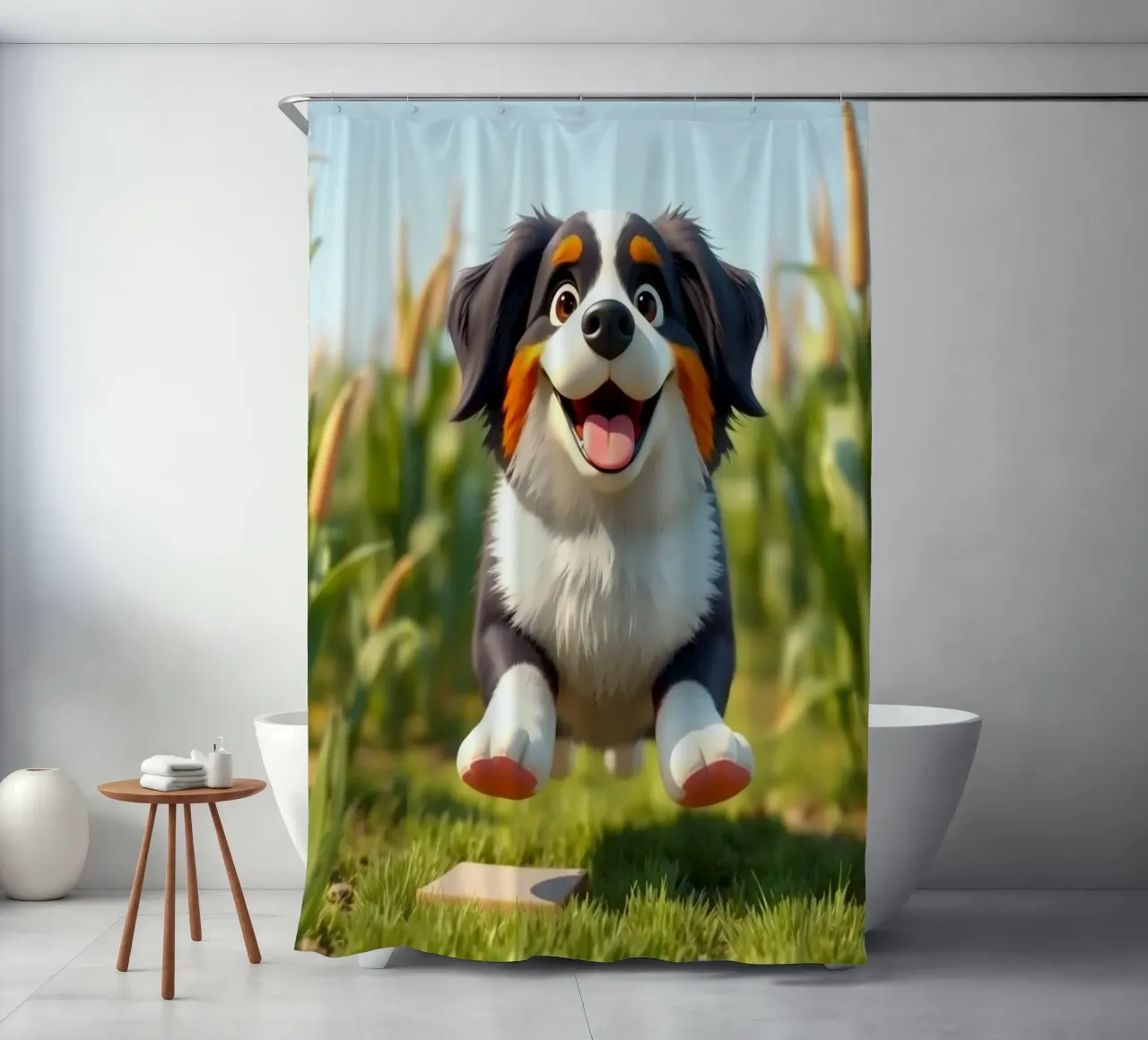 Pixarstyle and Ultrasweet #7 shower curtain by Yumis.Beargang.and.Me