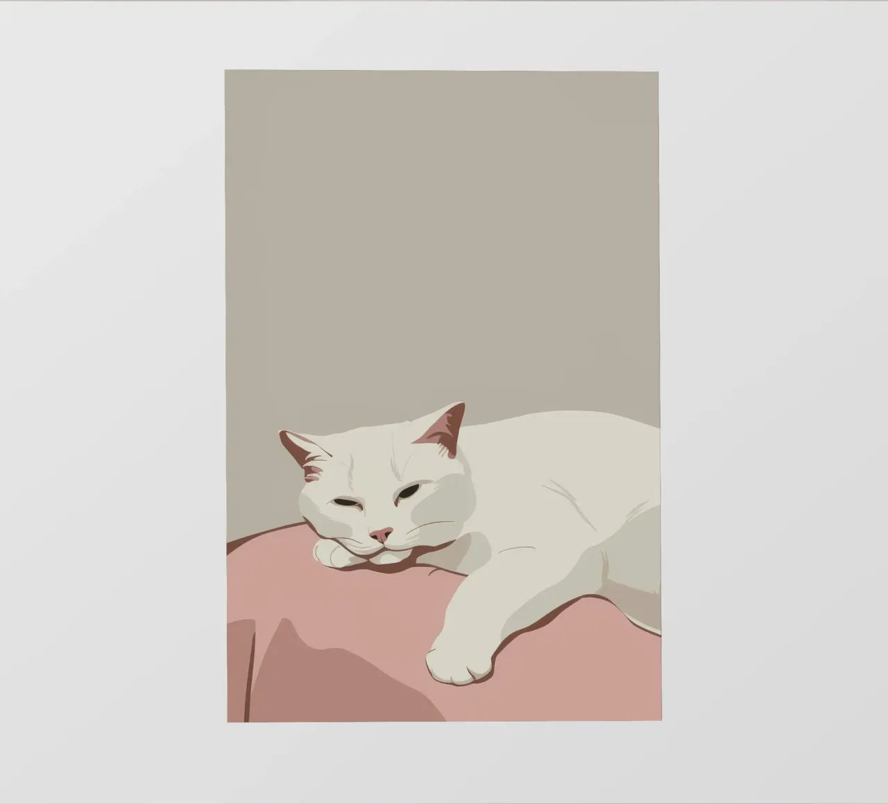 Roze kussen dromer fotobehang van Stone Patina