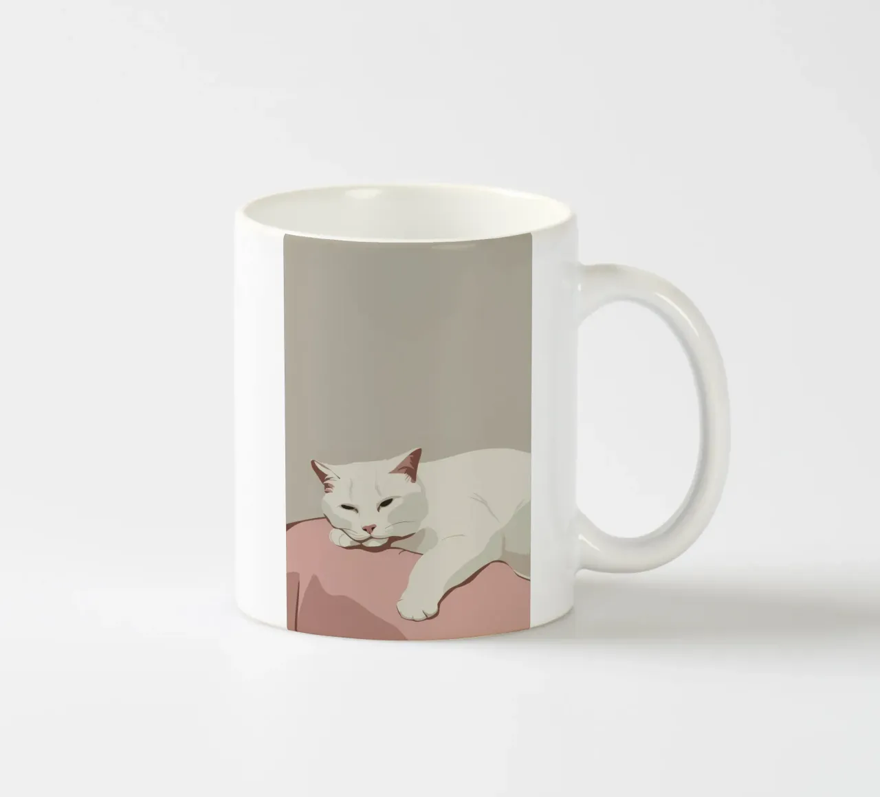 Sognatore di cuscini rosati tazza in ceramica da Stone Patina