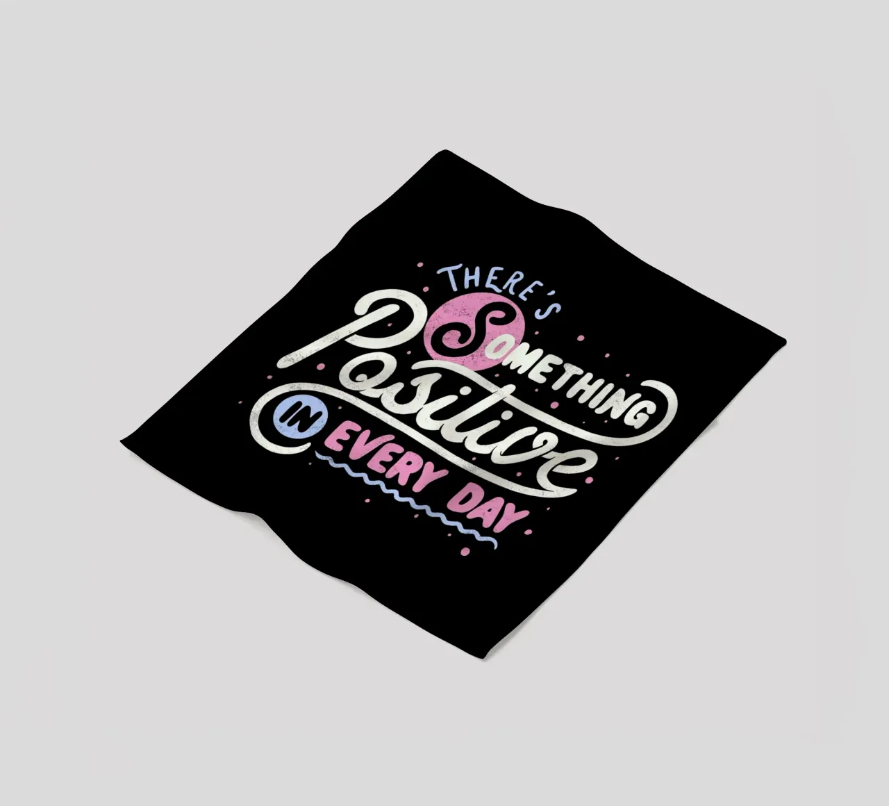 There's Something Positive In Every Day coperta in pile da Tobe Fonseca