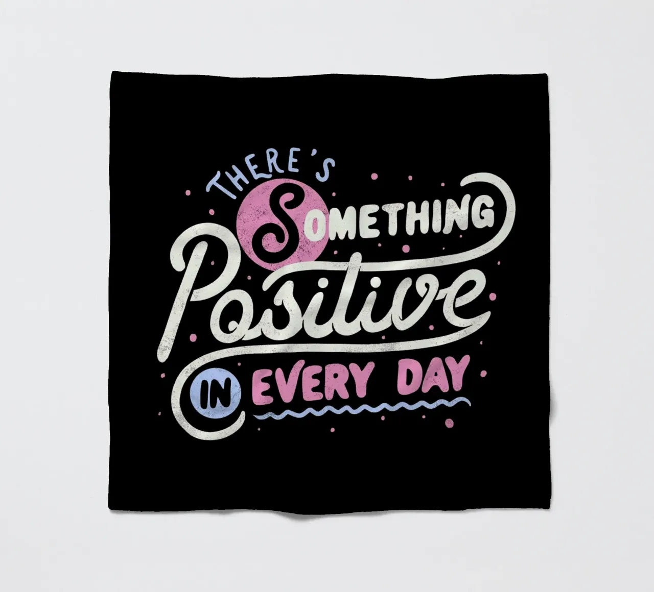 There's Something Positive In Every Day coperta in pile da Tobe Fonseca
