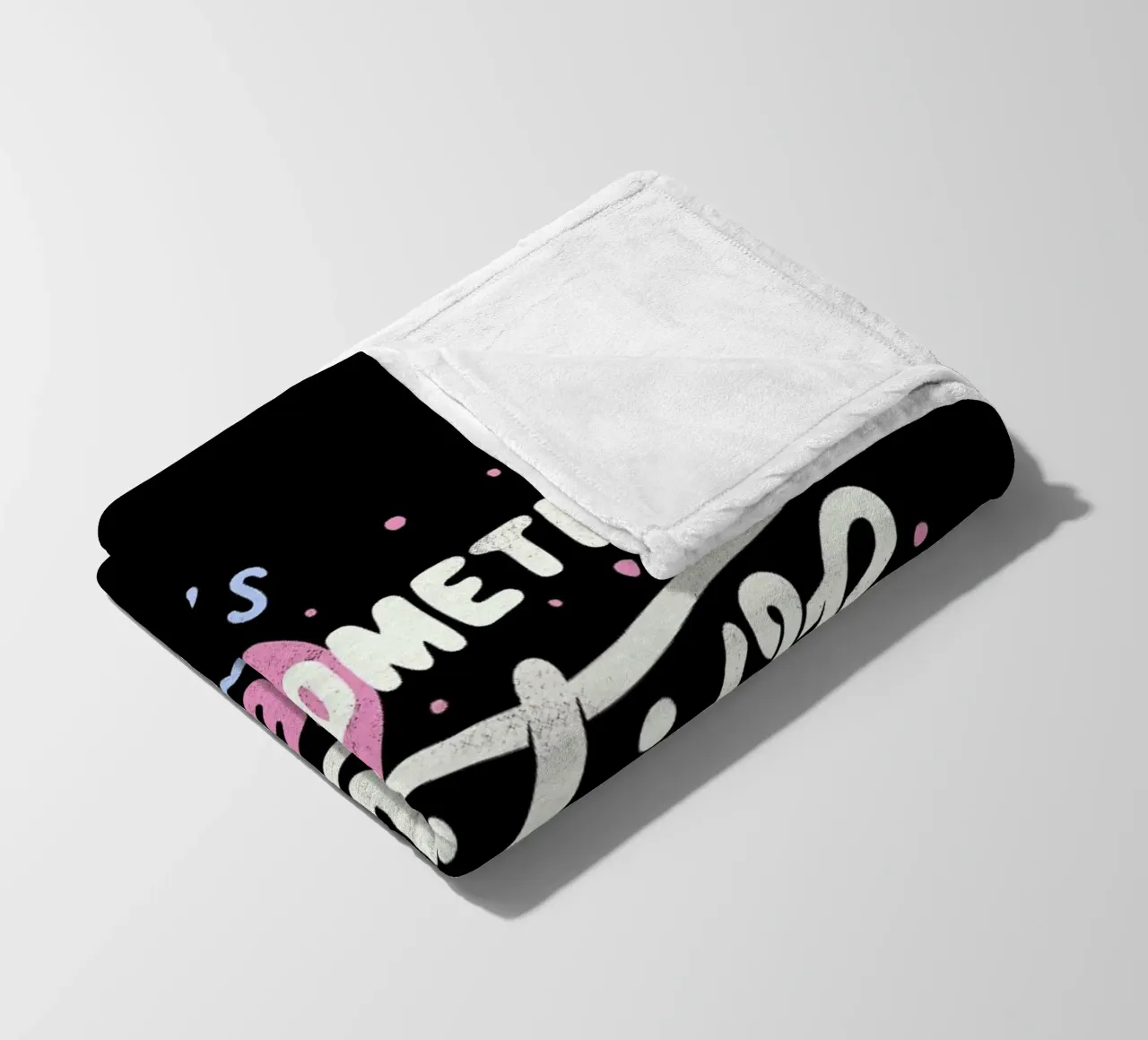 There's Something Positive In Every Day coperta in pile da Tobe Fonseca