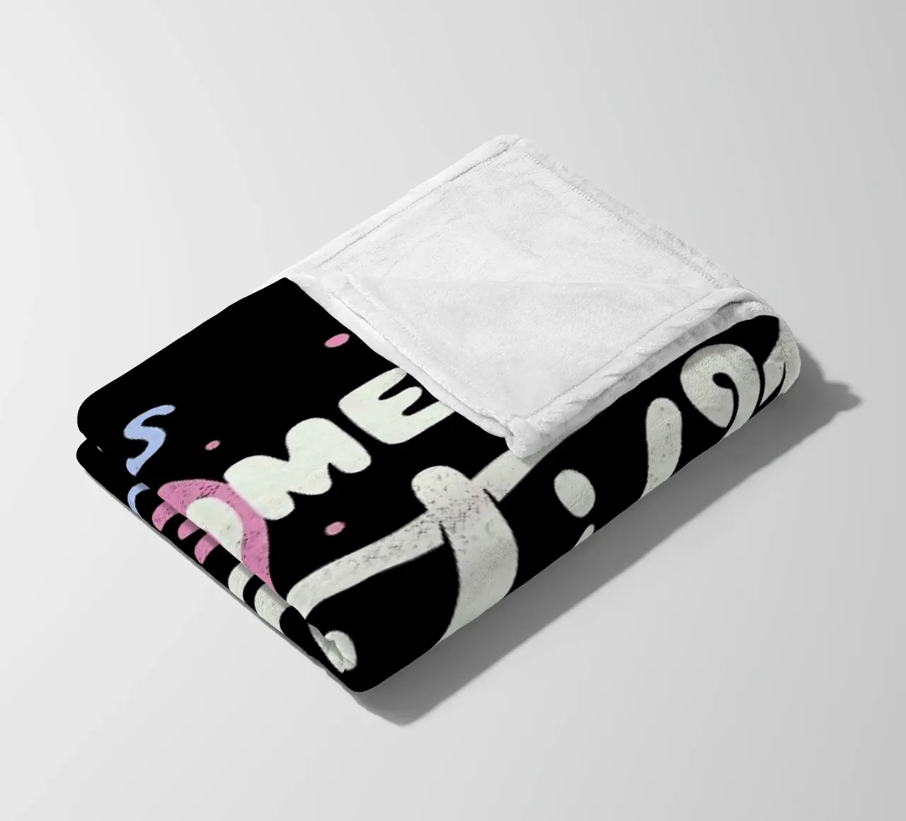 There's Something Positive In Every Day coperta in pile da Tobe Fonseca