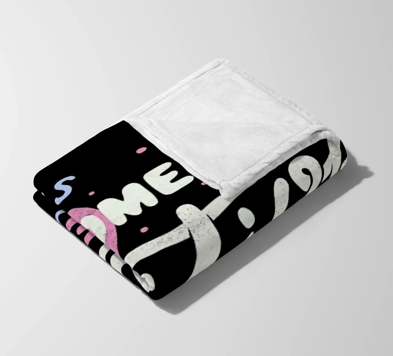 There's Something Positive In Every Day coperta in pile da Tobe Fonseca