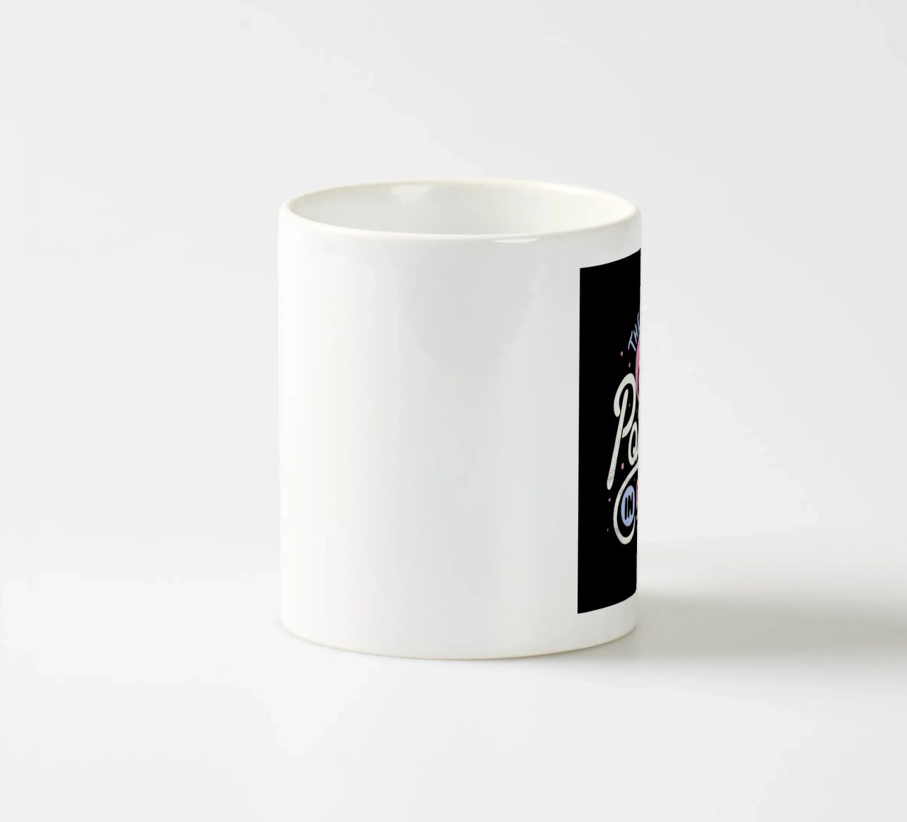 There's Something Positive In Every Day Keramik Tasse von Tobe Fonseca
