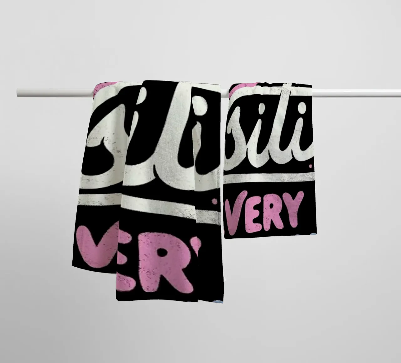 There's Something Positive In Every Day asciugamano da bagno da Tobe Fonseca