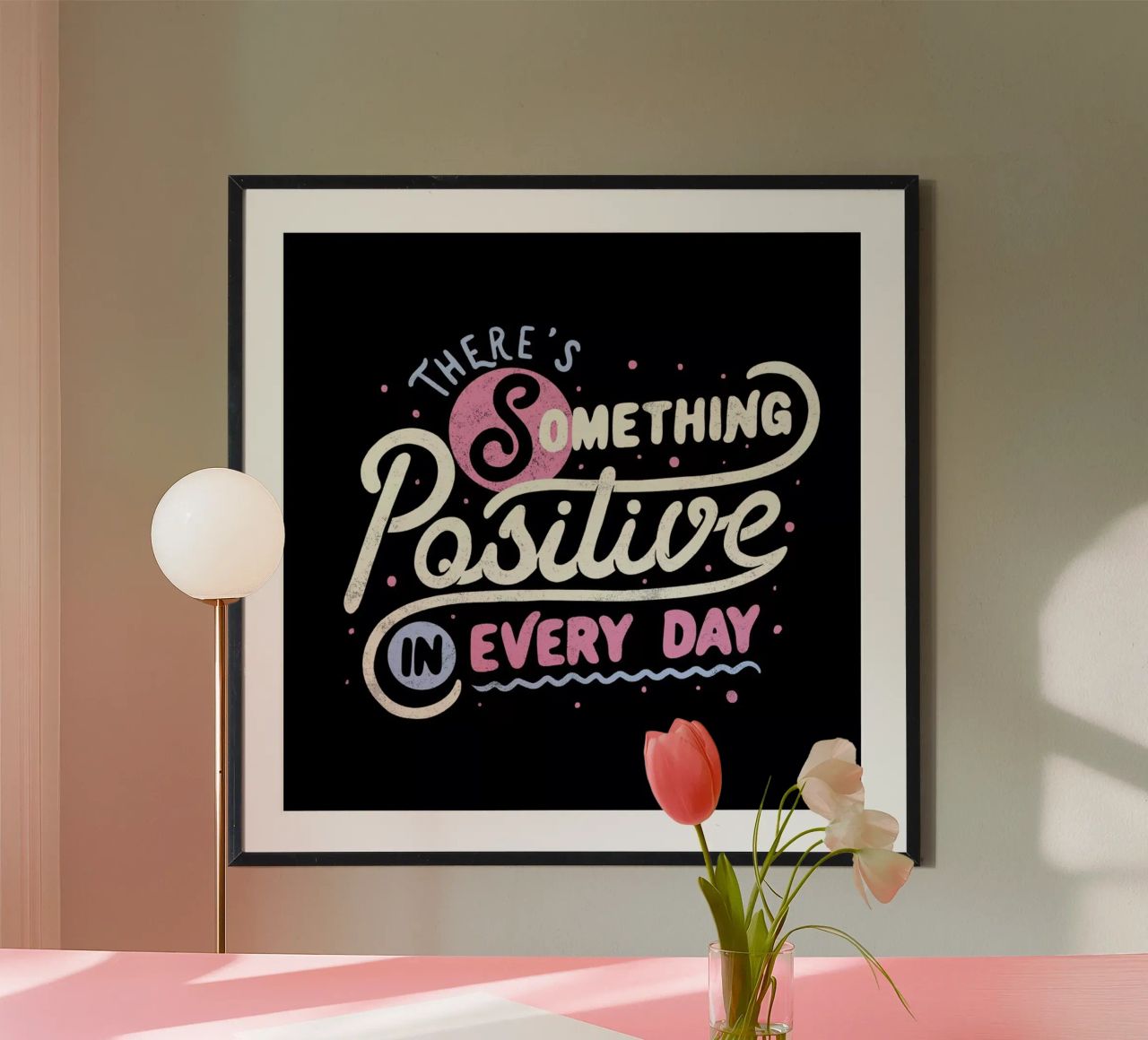 There's Something Positive In Every Day carta hahnemühle da Tobe Fonseca