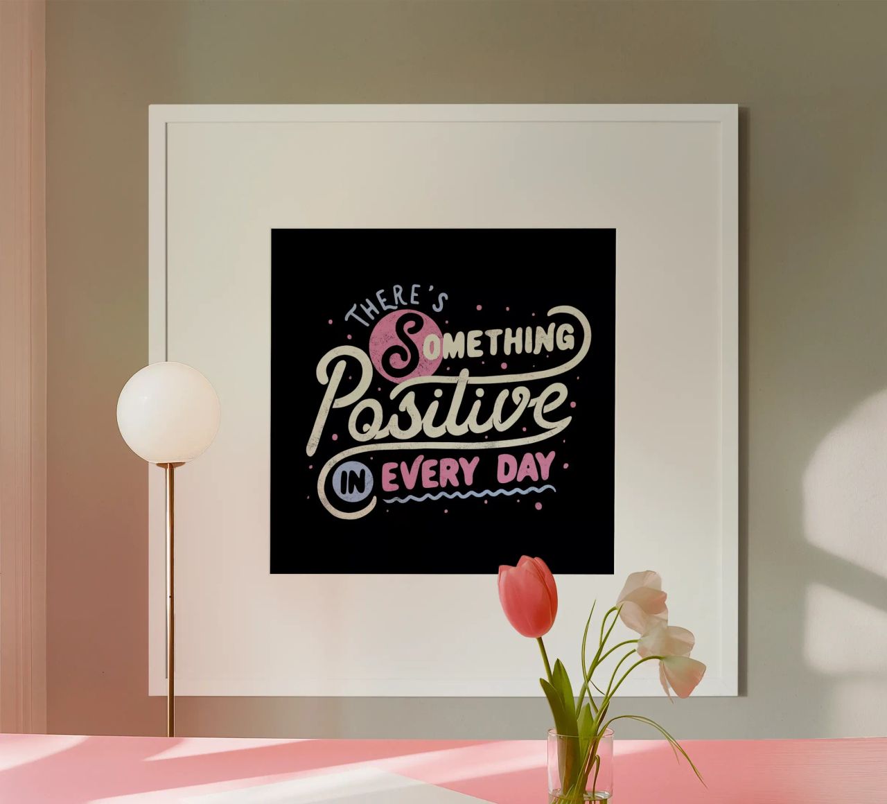 There's Something Positive In Every Day carta hahnemühle da Tobe Fonseca