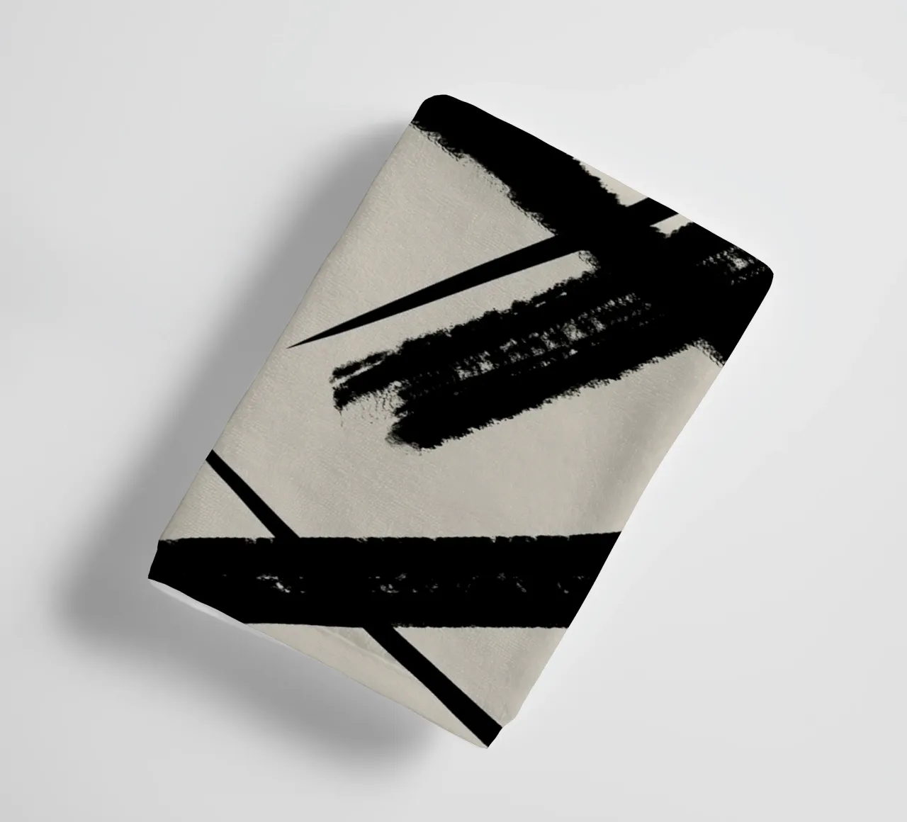 Abstract and modern artwork with lines and circles towel by Imaginative