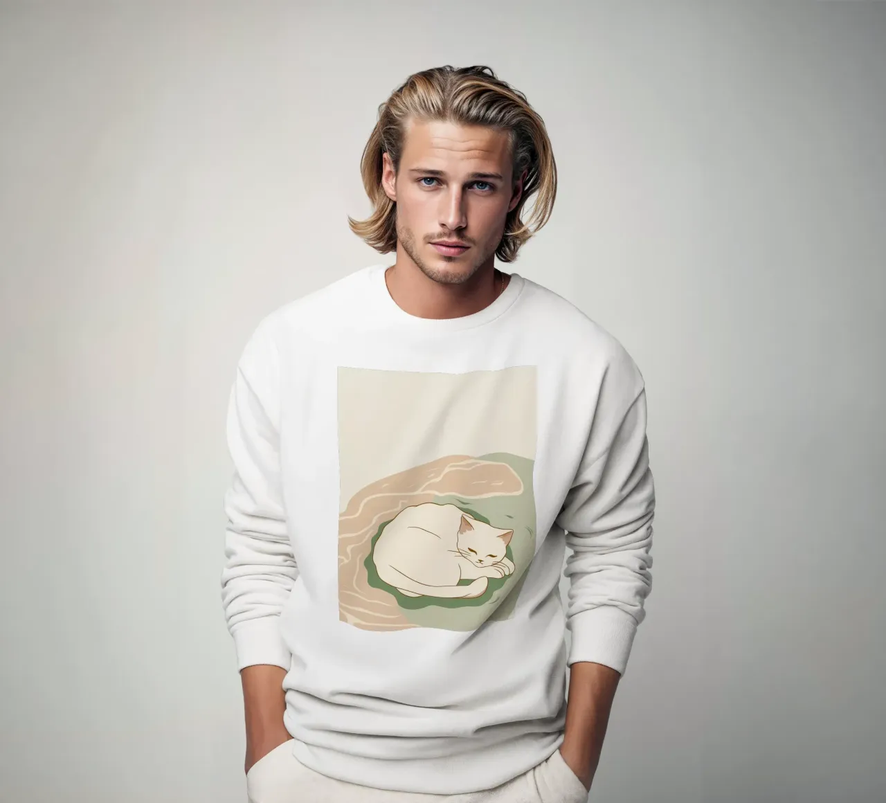 Sonno cremoso con vortice felpa da Stone Patina