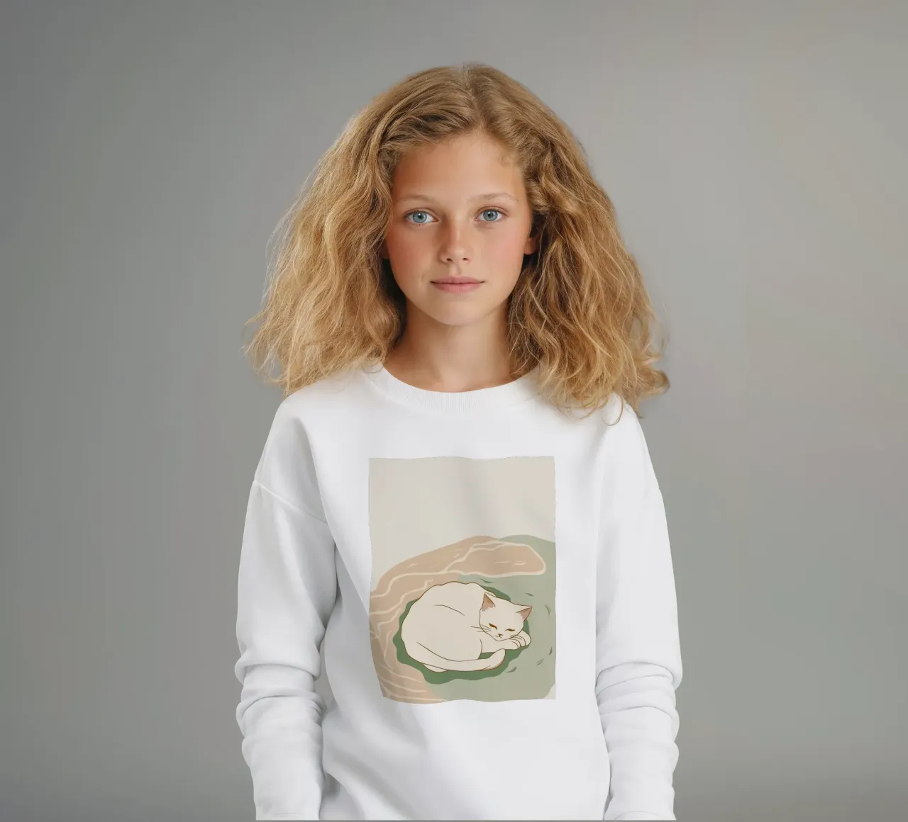 Sonno cremoso con vortice felpa bambino da Stone Patina