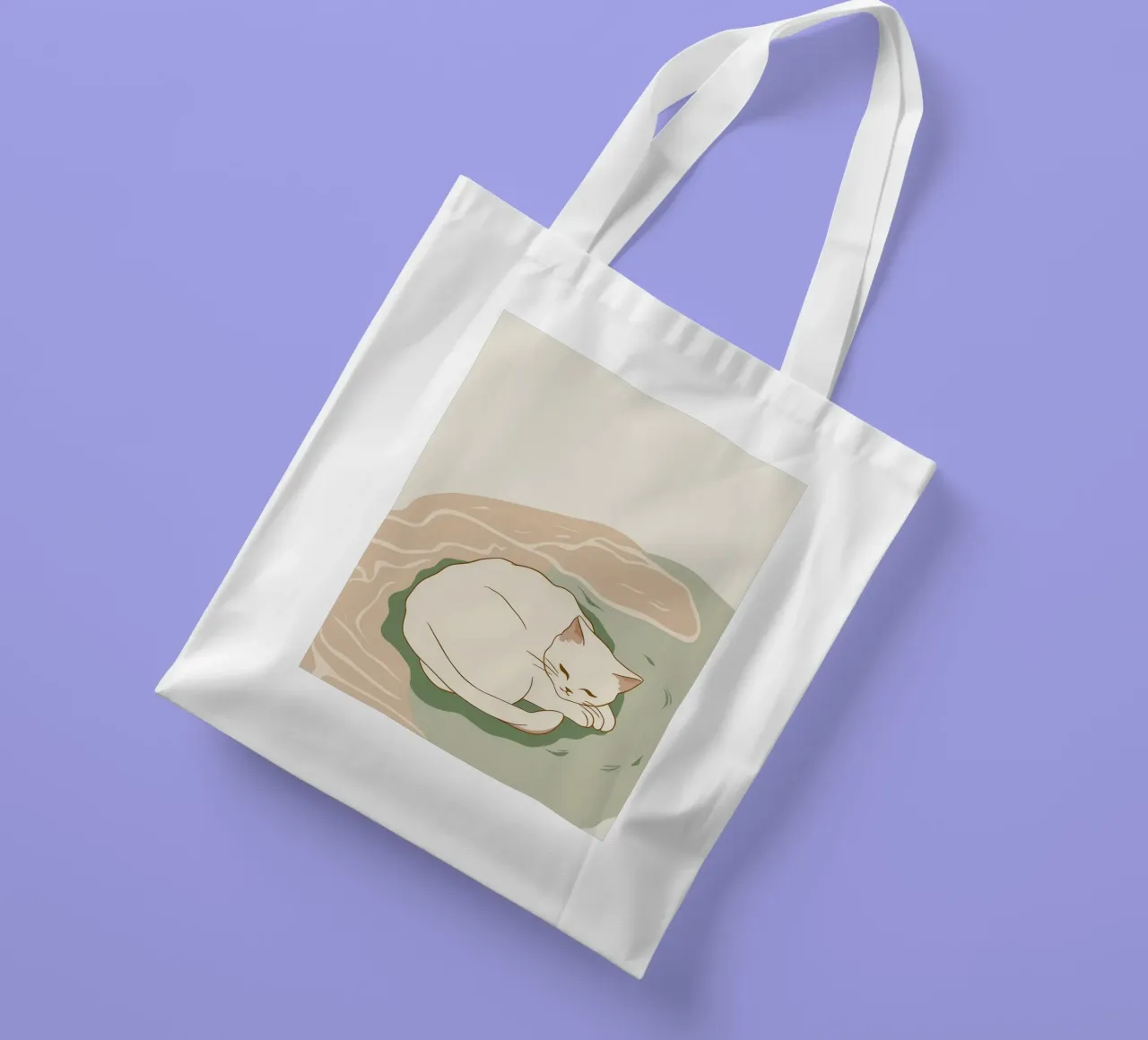 Sonno cremoso con vortice borsa in juta da Stone Patina