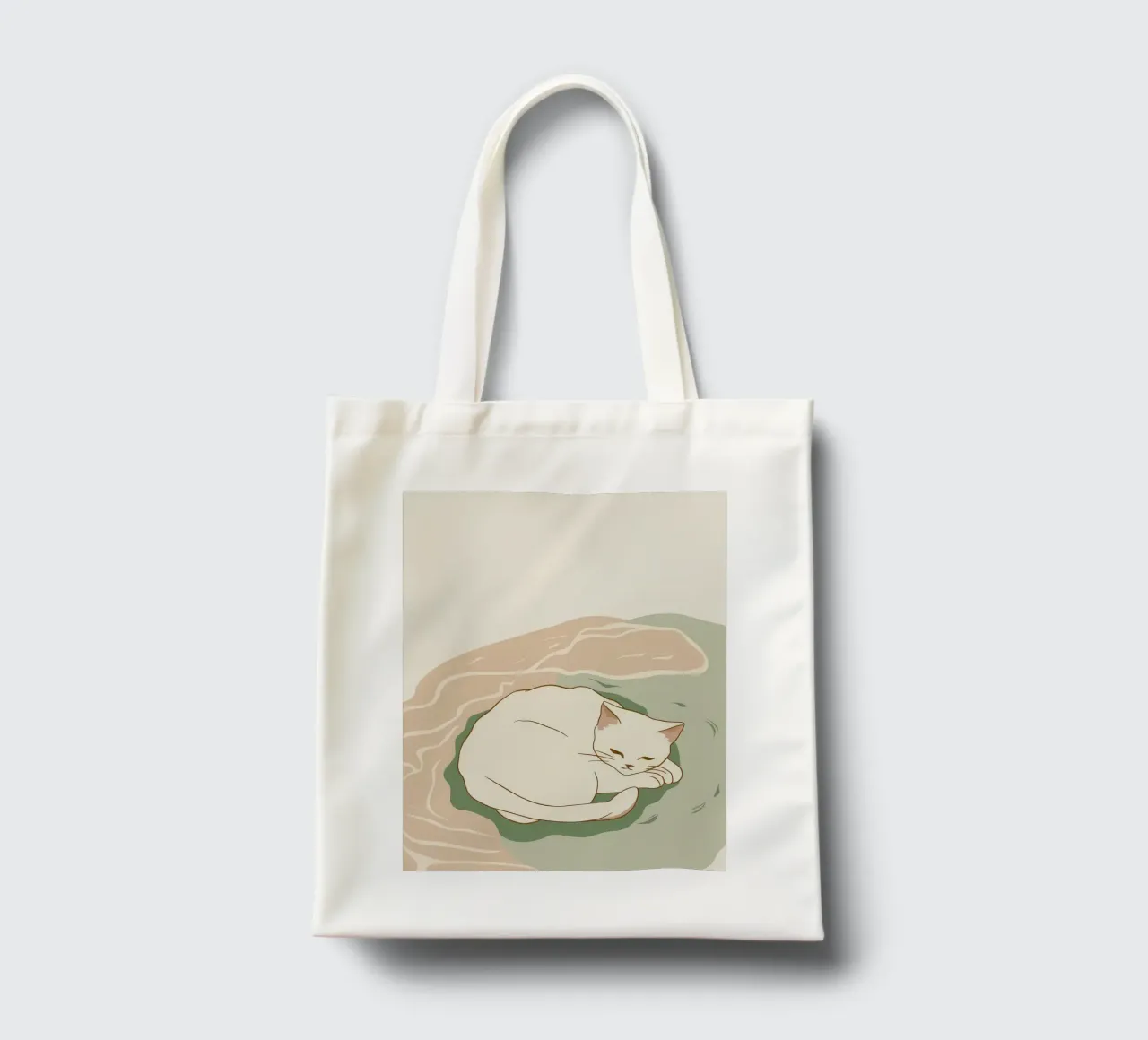 Sonno cremoso con vortice borsa in juta da Stone Patina