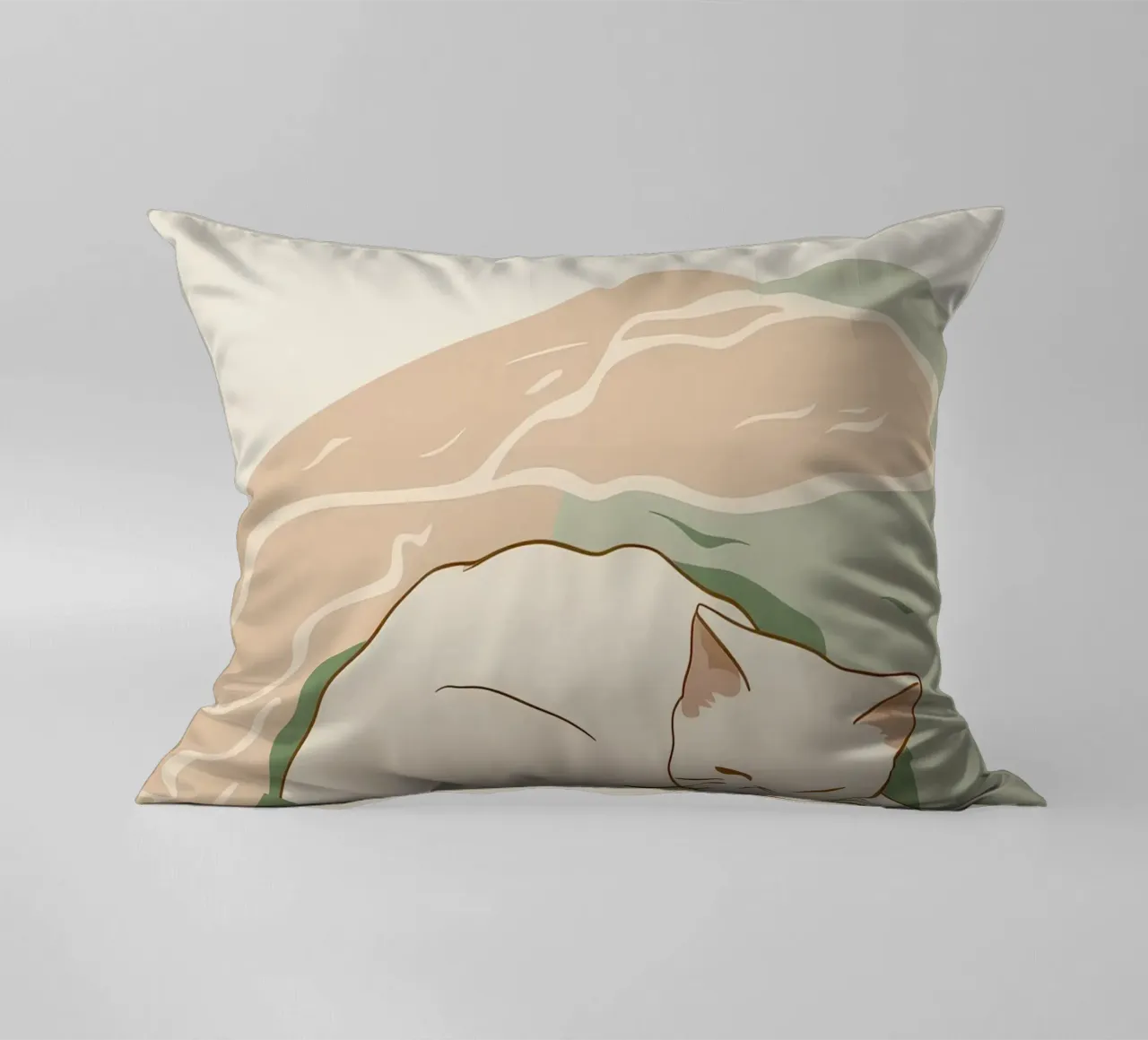 Sonno cremoso con vortice cuscino da Stone Patina