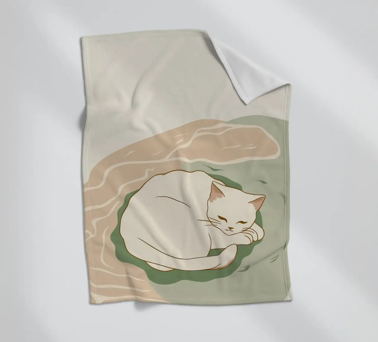 Sonno cremoso con vortice coperta in pile da Stone Patina