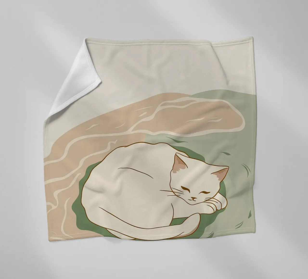 Sonno cremoso con vortice coperta in pile da Stone Patina