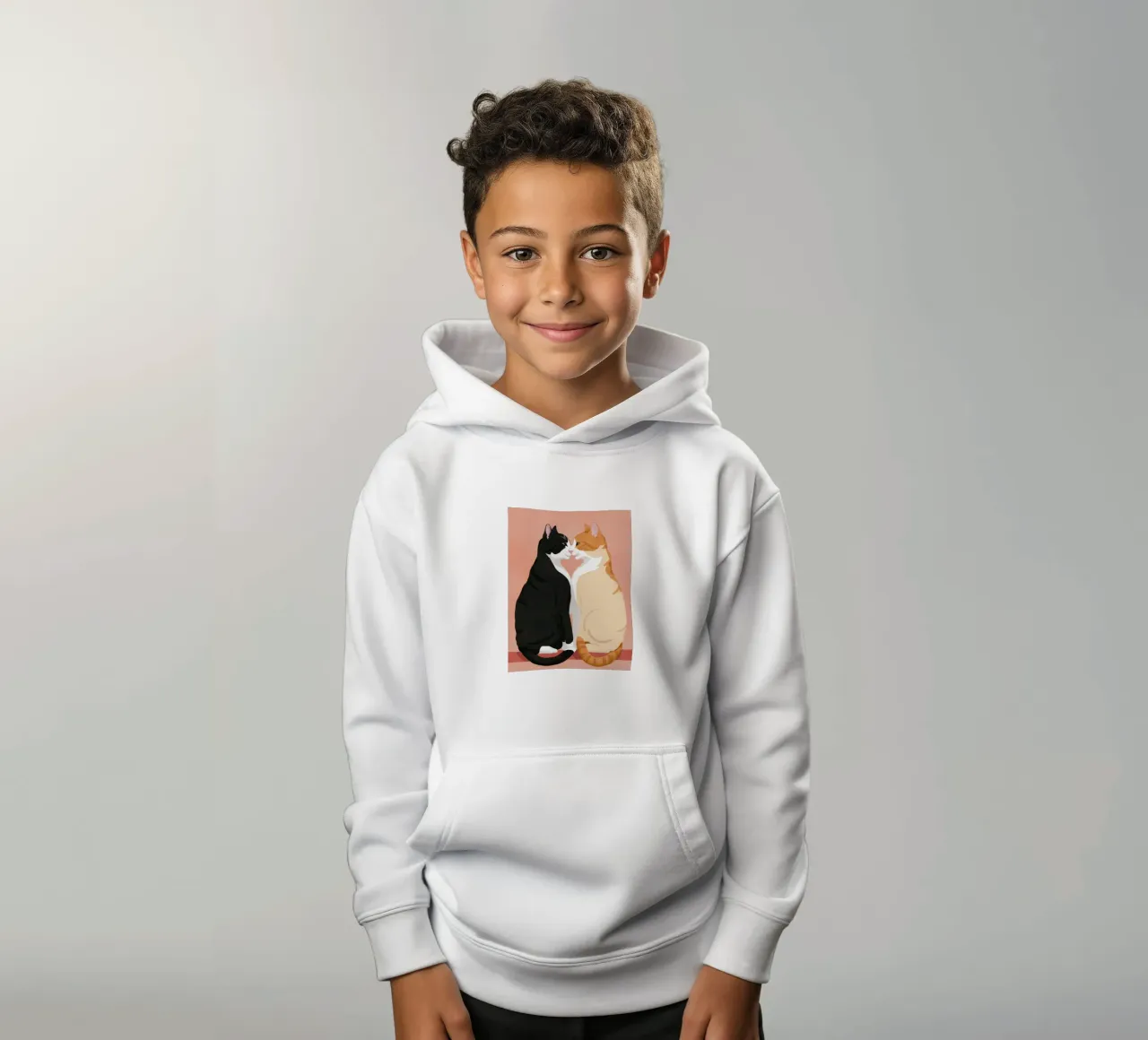 Coccole di compagnia Yin-Yang felpa bambino con cappuccio da Stone Patina