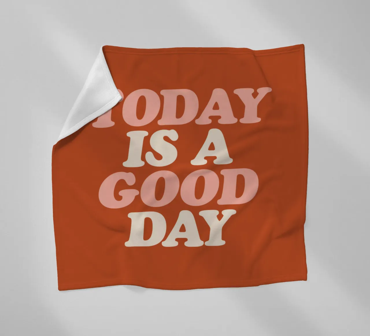 Oggi è un buon giorno coperta in pile da THE MOTIVATED TYPE